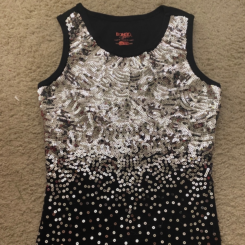 Bongo Girls sequined ombre tanktop